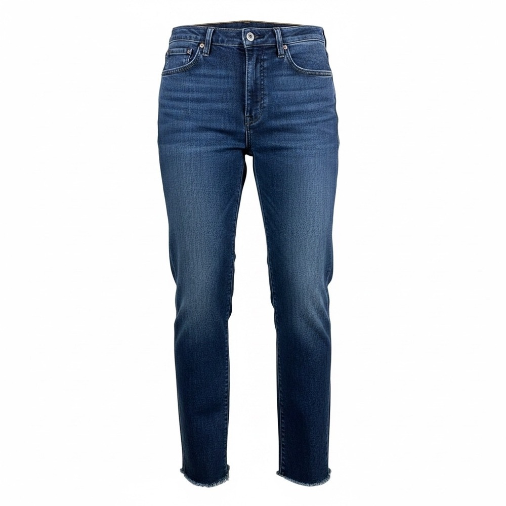 Judy Blue 20W Dark Wash High Rise Raw Hem Skinny Jeans JB88703 DK